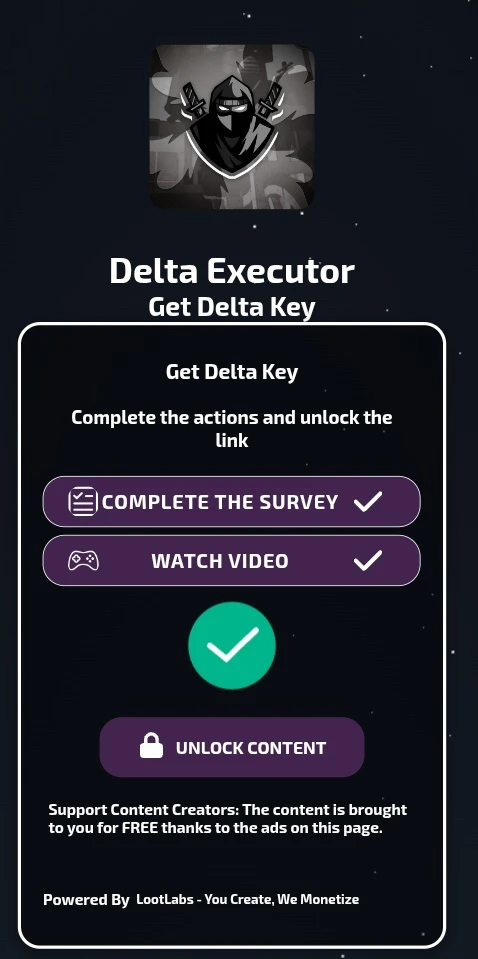 Delta Executor Key Task Completed